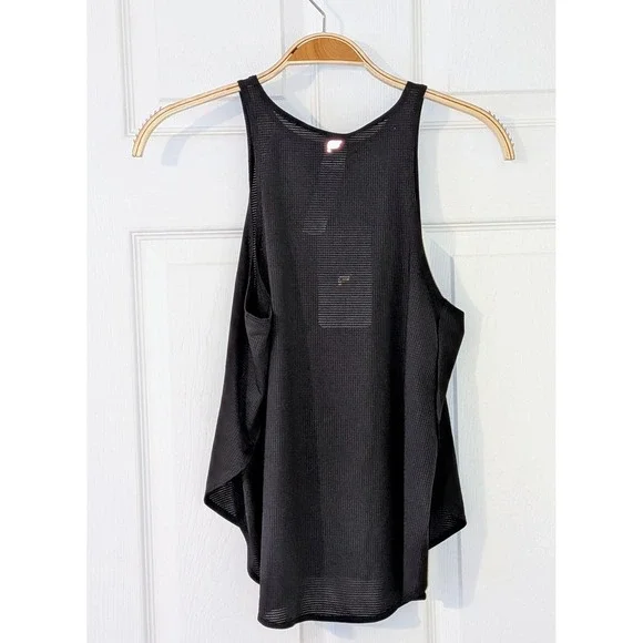 Fabletics Cropped Swing Tank Top Side Slit Shirttail Hem Relaxed Fit XS NWT - Picture 5 of 9
